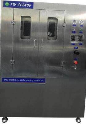스크린, 스텐실, 고무 스크린, 마이크로 포러스 스크린 및 다른 스텐실판을 위한 이중 챔버 청소 장비
